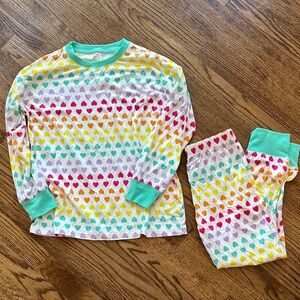 Nordstrom Multicolor Heart Kids Pajama Set